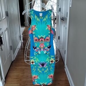 Cache Blue Floral Summer Dress